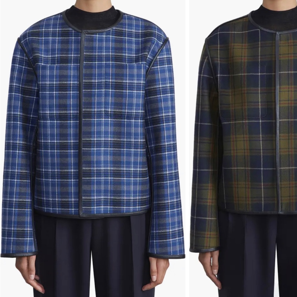 LAFAYETTE 148 NY Wool Highlands Reversible Jacket